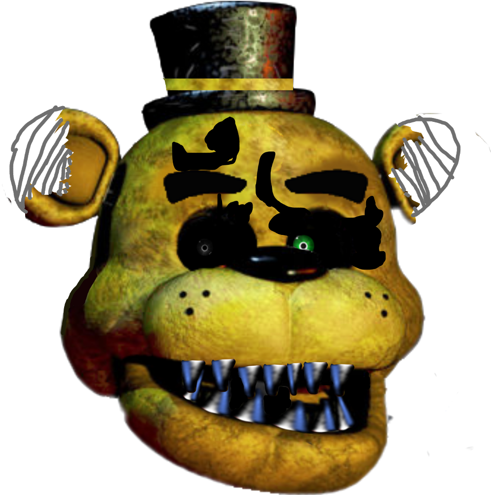 Fredbear Animatronic Head PNG Image