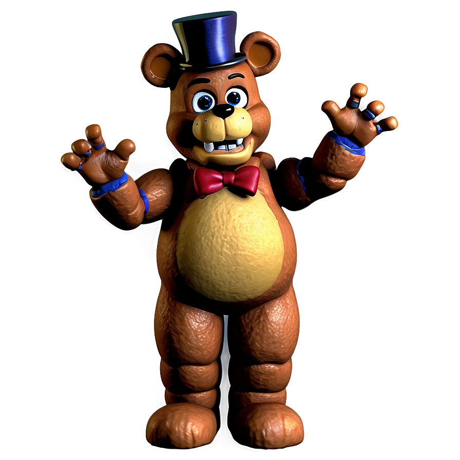 Freddy Fazbear Celebration Pose Png Sew51 PNG Image