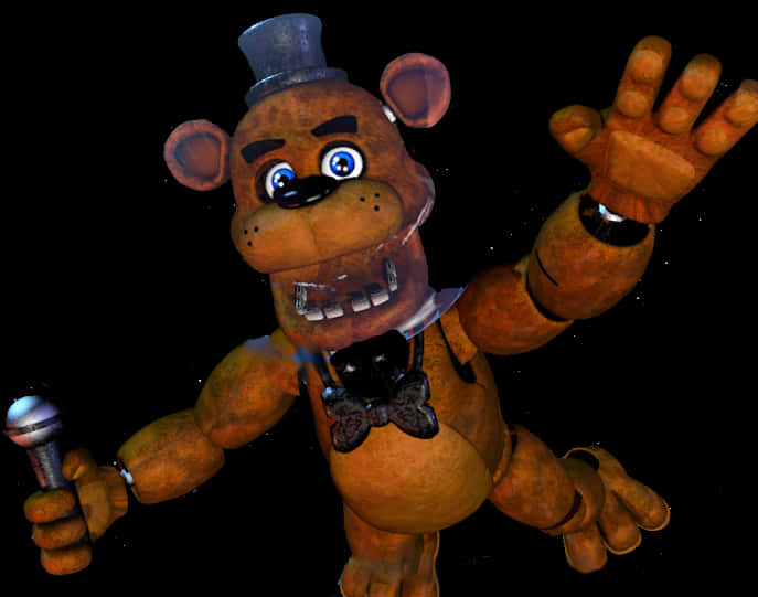 Freddy_ Fazbear_ F N A F_ Character PNG Image