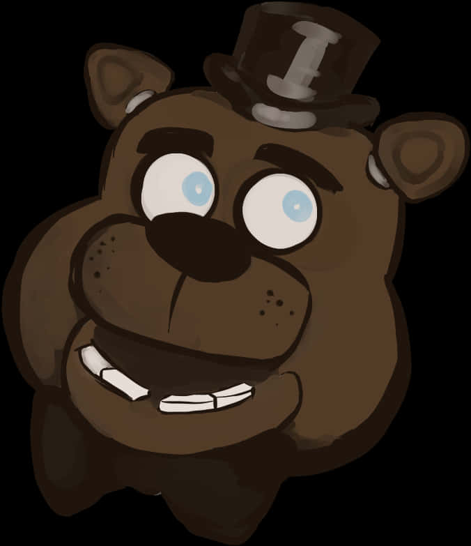 Freddy Fazbear Portrait PNG Image