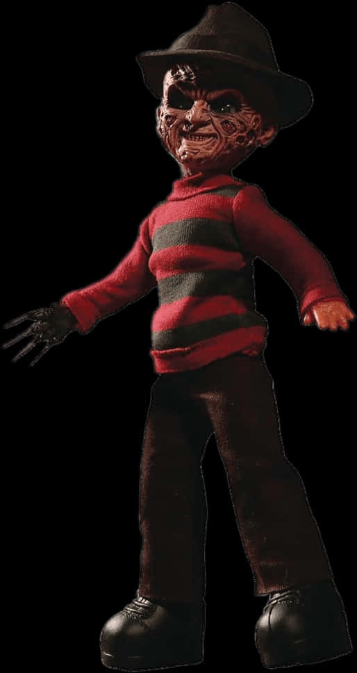 Freddy Krueger Figure Standing PNG Image