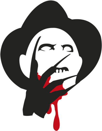 Freddy Krueger Silhouettewith Claw PNG Image