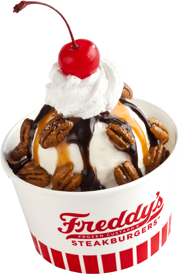 Freddys Frozen Custard Dessert PNG Image