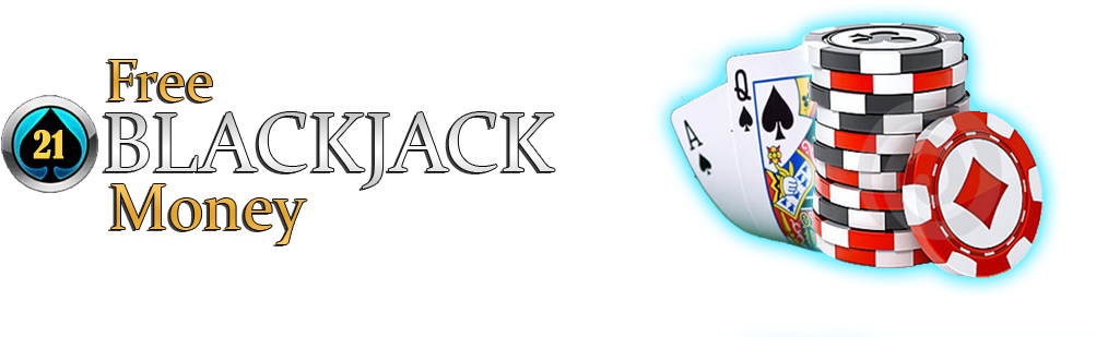 Free Blackjack Money Banner PNG Image