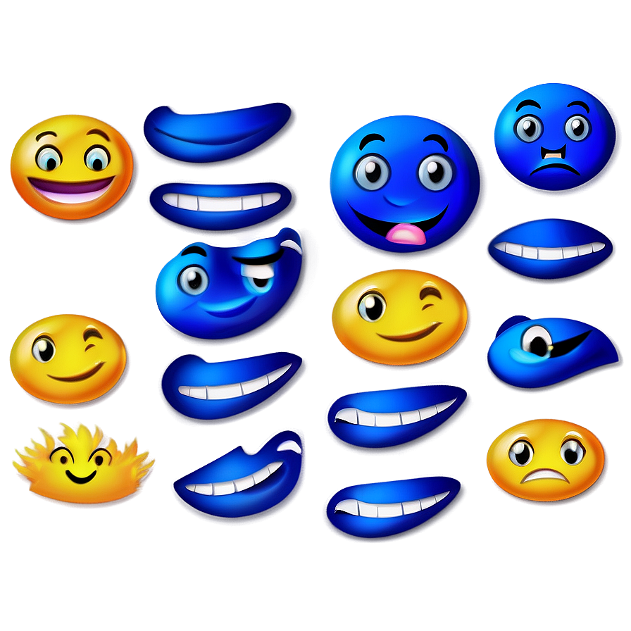 Free Blue Emoji Png Downloads 15 PNG Image