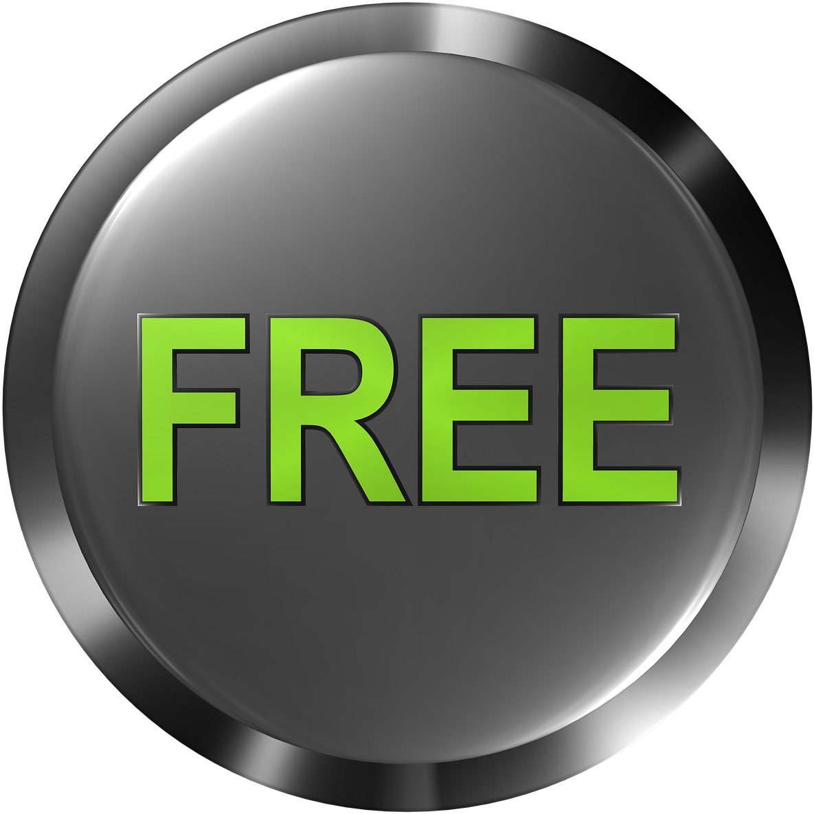 Free Button Promotion Graphic PNG Image