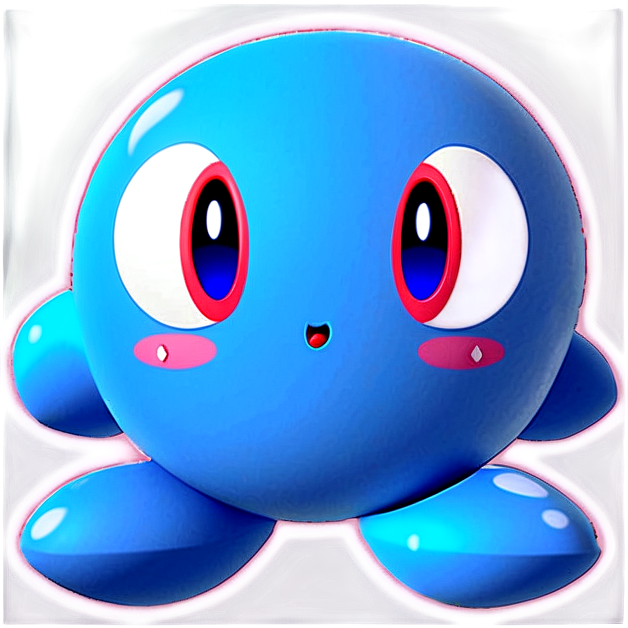 Free Kirby Blue Png Download Link Oup PNG Image