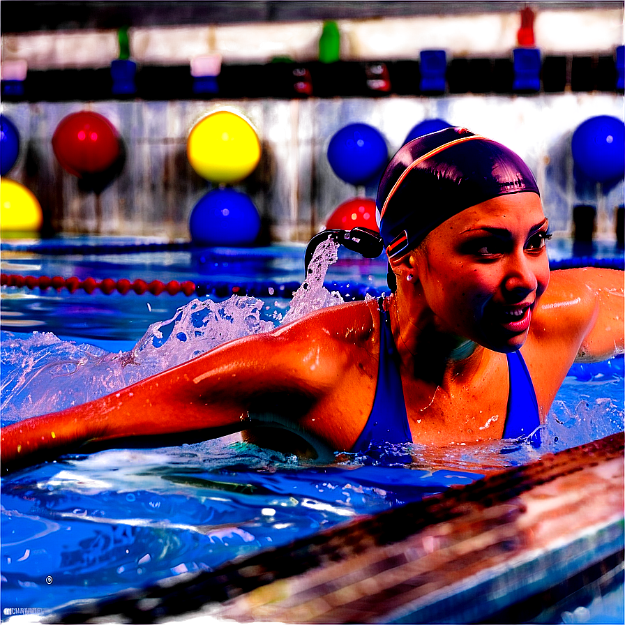 Freestyle Swimming Action Png Qlk99 PNG Image