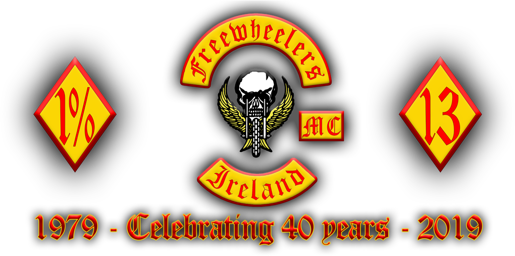 Freewheelers_ M C_ Ireland_40th_ Anniversary_ Logo PNG Image