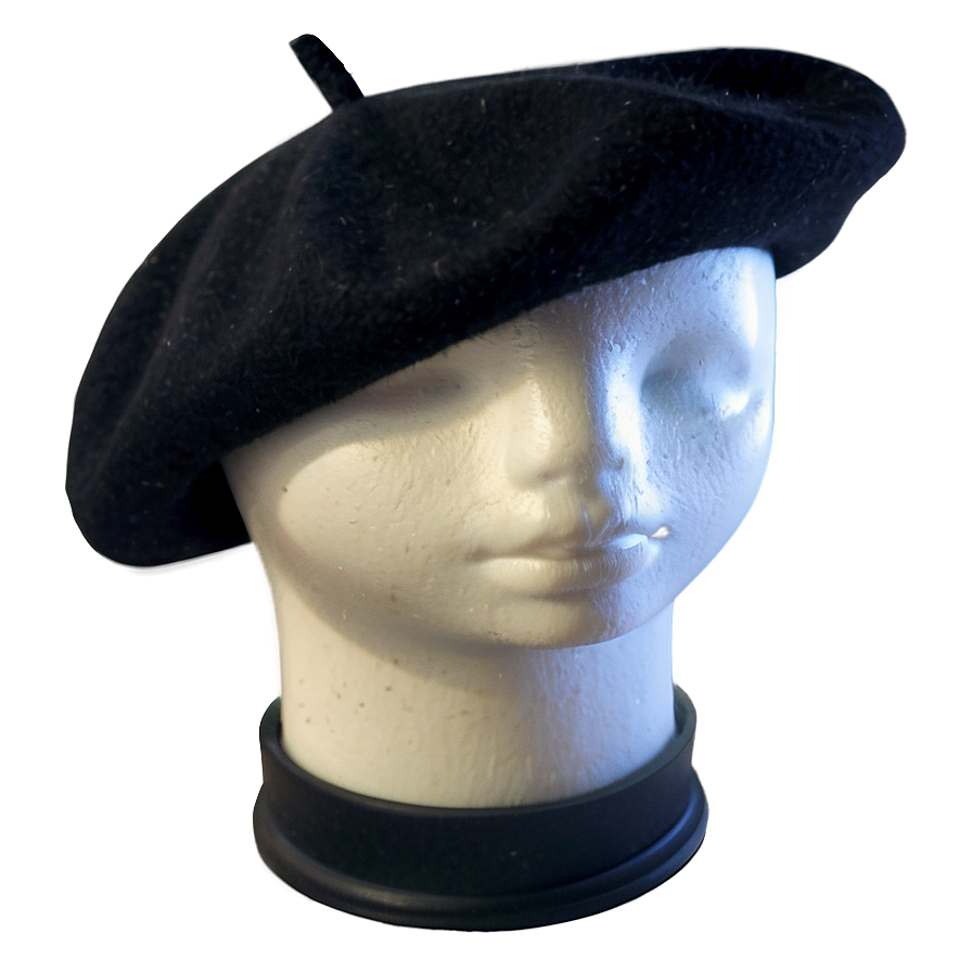 French Beret Fashion Icon Png Qeu PNG Image