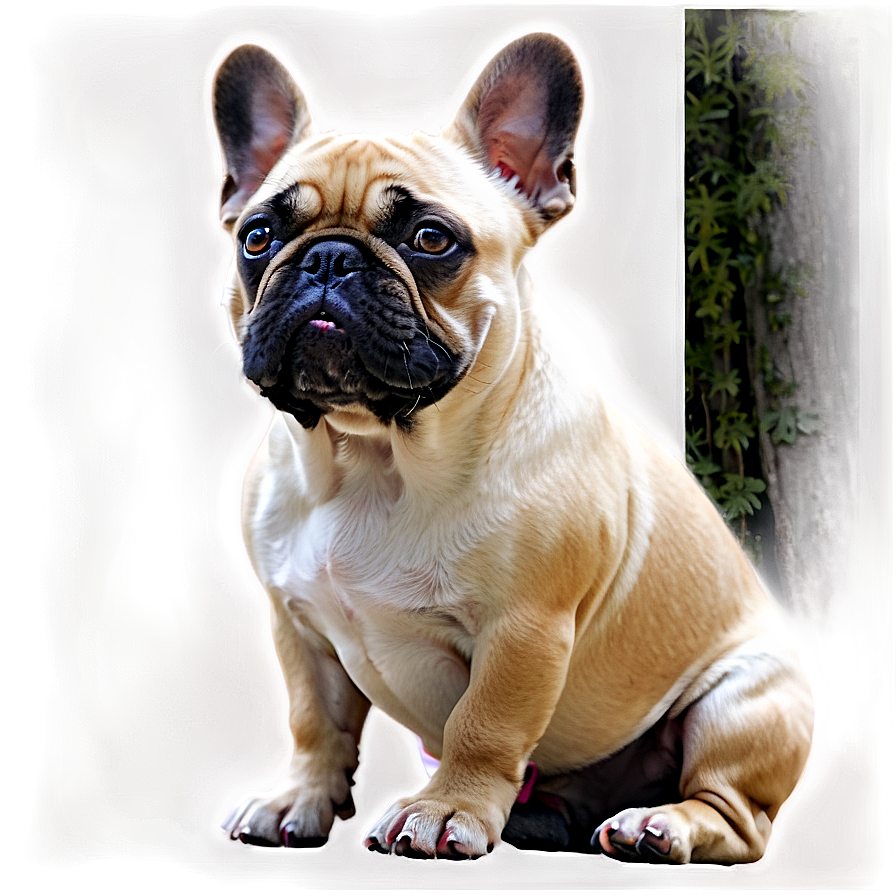 French Bulldog In Park Png Mbe PNG Image