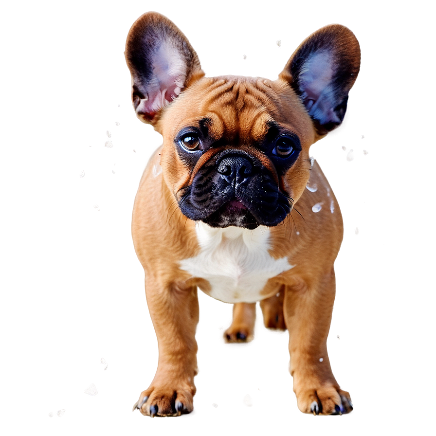 French Bulldog In Snow Png 60 PNG Image