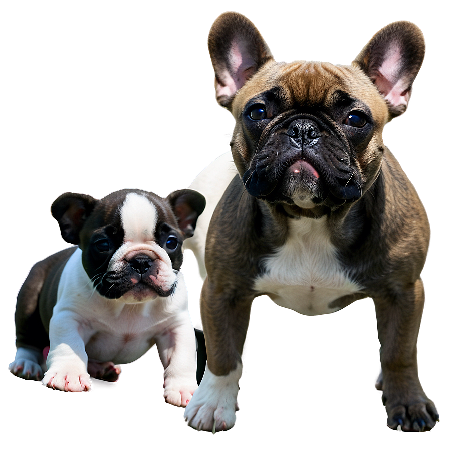 French Bulldog With Puppies Png 48 PNG Image