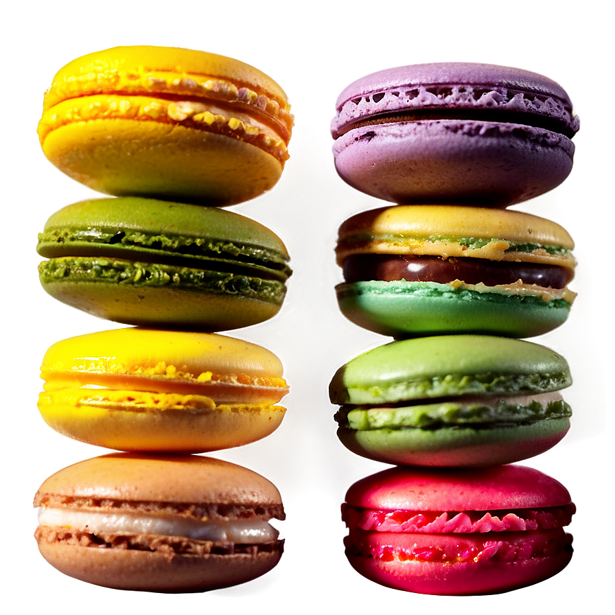 French Macarons Assortment Png Lje69 PNG Image