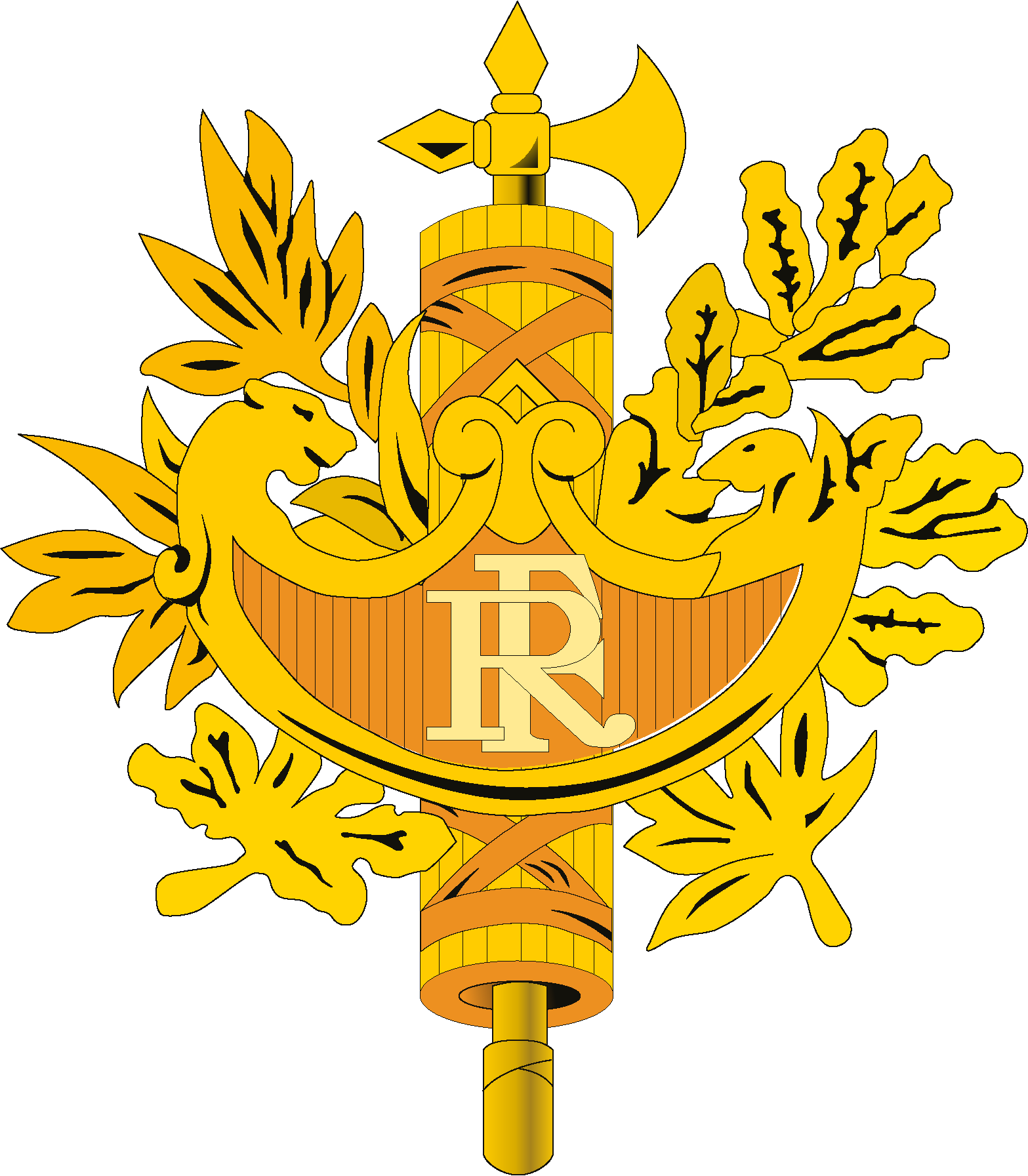 French Republic Government Emblem PNG Image