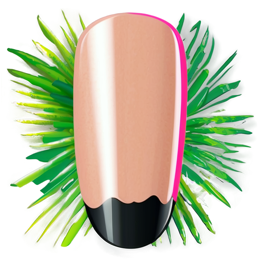 French Tip Single Acrylic Nail Png 92 PNG Image