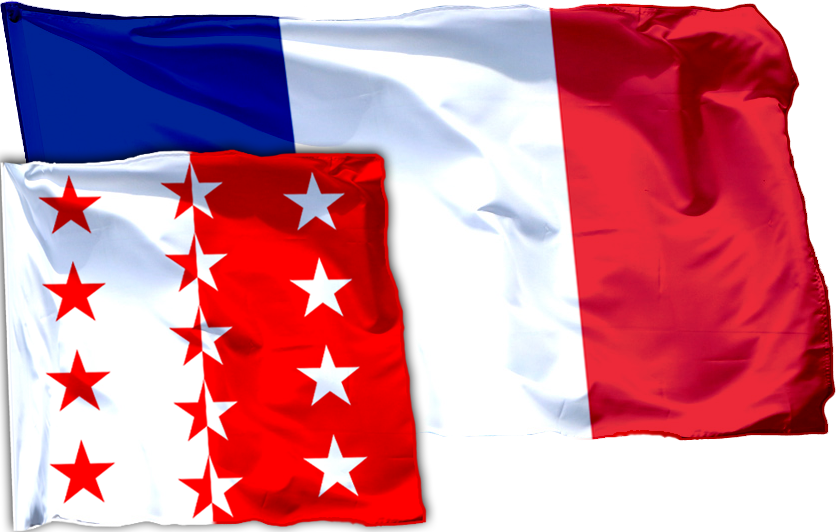 French Valais Flag Fusion PNG Image