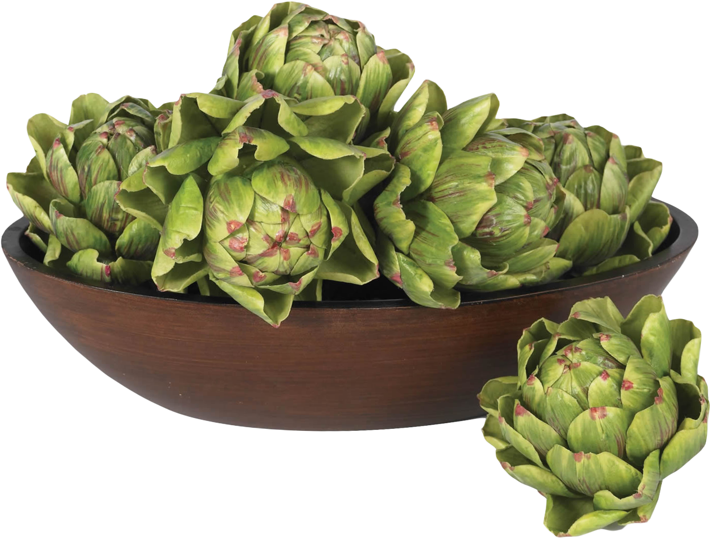 Fresh Artichokesin Bowl PNG Image