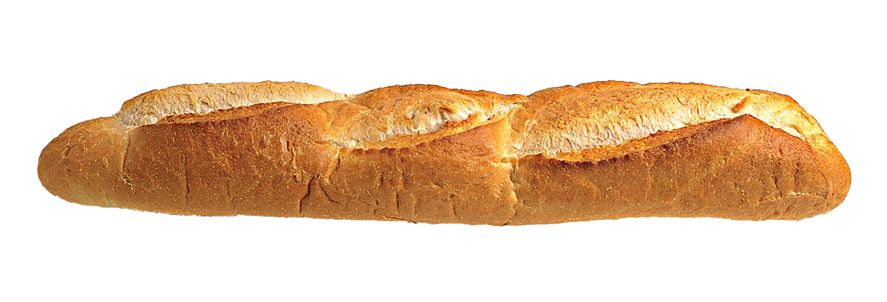 Fresh Baguette Isolatedon Blue Background PNG Image