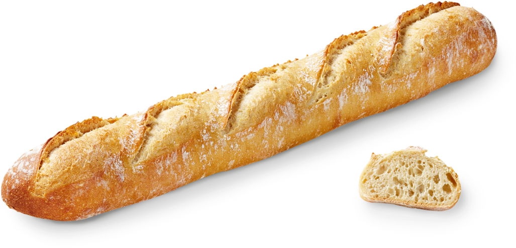 Fresh Baguettewith Sliced Piece PNG Image