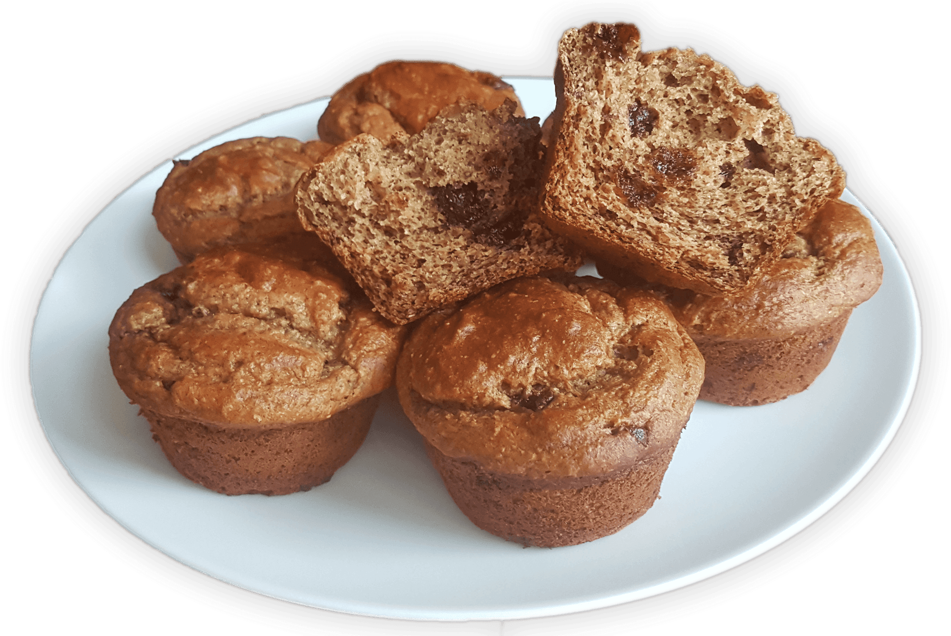 Fresh Baked Chocolate Chip Muffins.png PNG Image