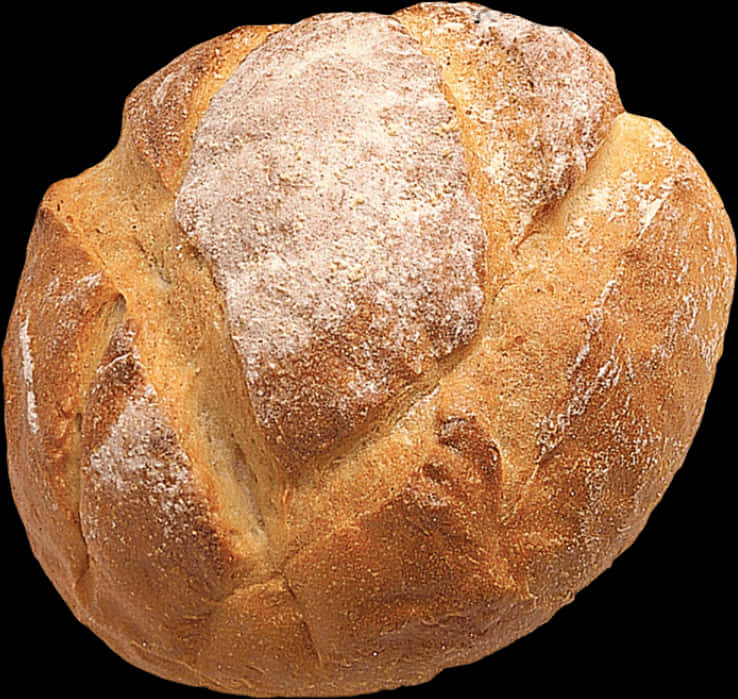 Fresh Baked Rustic Bread PNG Image