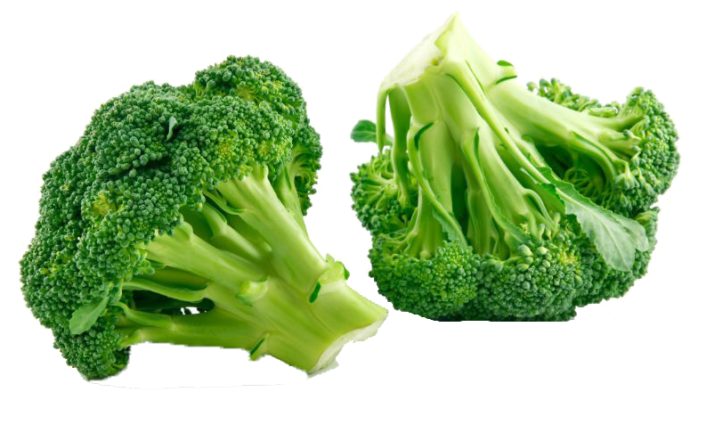 Fresh Broccoli Pieces Isolated PNG Image