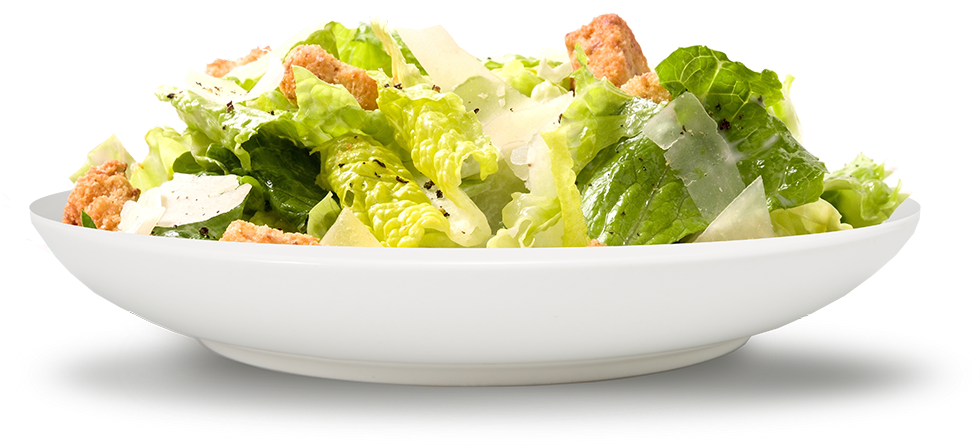 Fresh Caesar Salad Bowl PNG Image