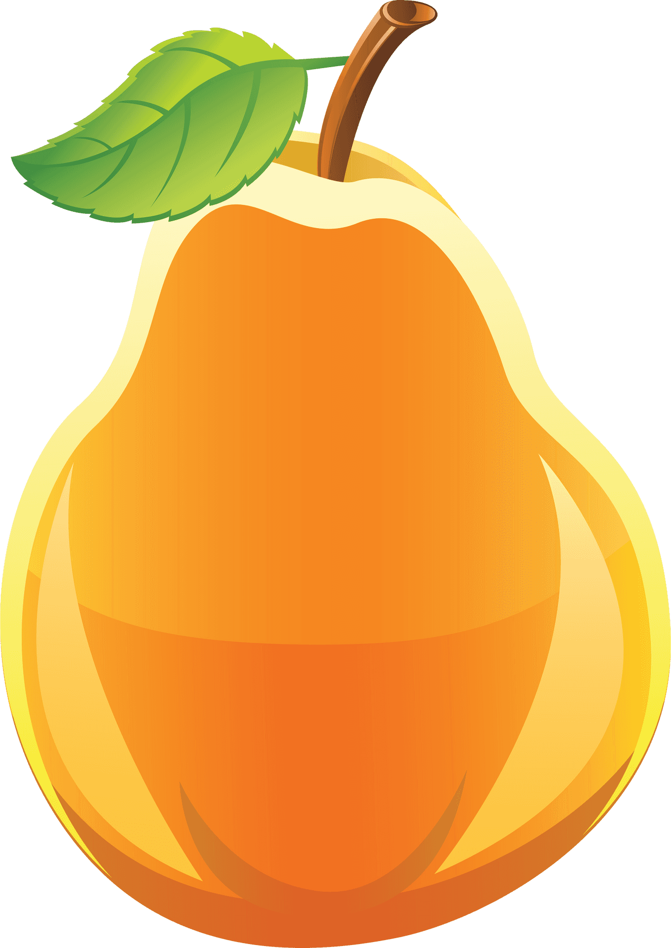 Fresh Cartoon Pear Illustration PNG Image