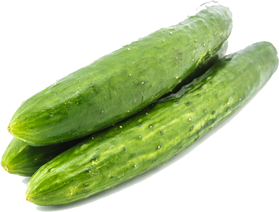 Fresh Cucumbers Isolated Background PNG Image