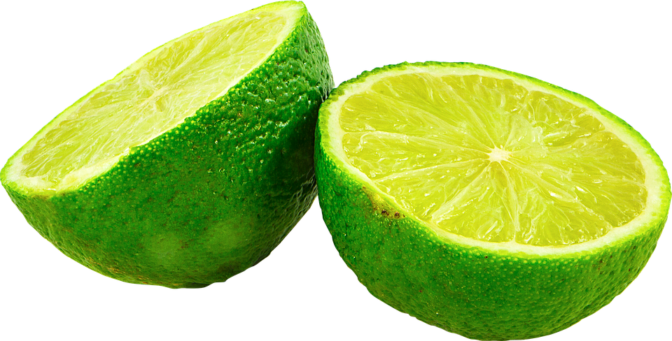 Fresh Cut Lime Slices PNG Image