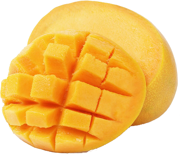 Fresh Cut Mango Fruit PNG Image