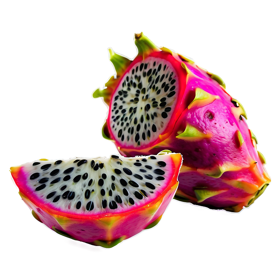 Fresh Dragonfruit Slice Png Ofw25 PNG Image