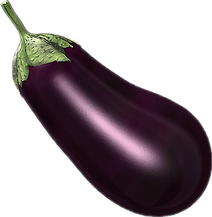 Fresh Eggplant Isolated Image PNG Image