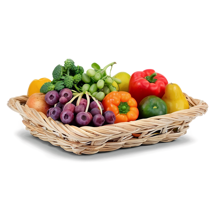 Fresh Farm Produce Basket Png 05242024 PNG Image