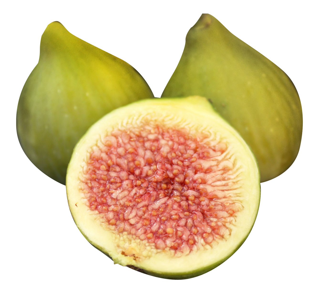 Fresh Fig Fruit Halved PNG Image