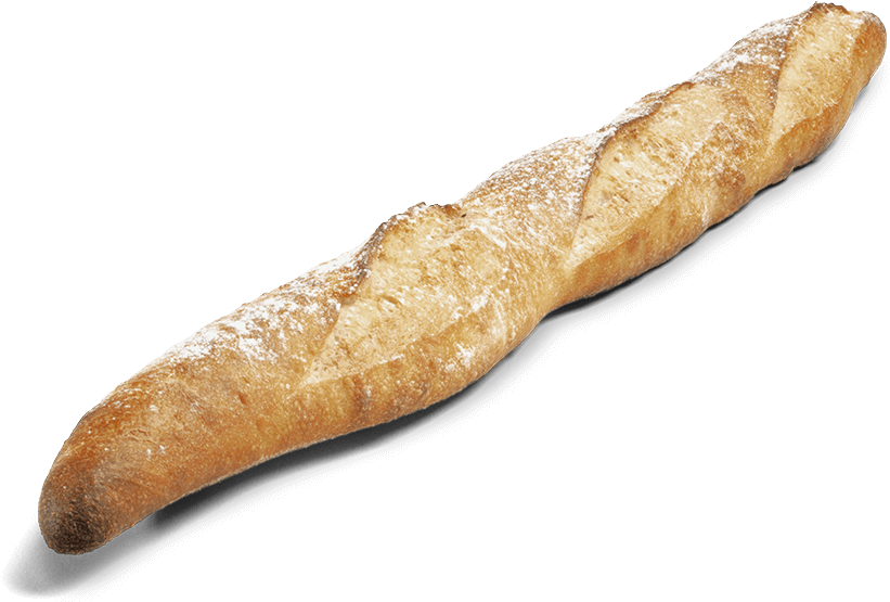 Fresh French Baguette Isolated PNG Image