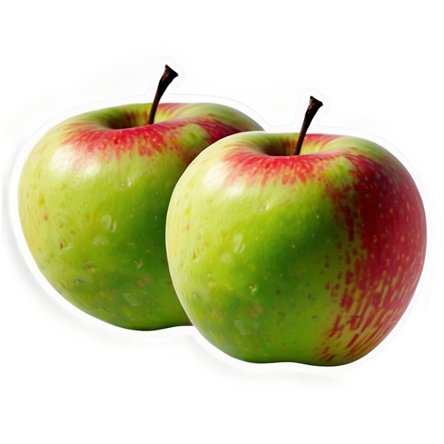 Fresh Fruit Apple Sticker Png Ail PNG Image