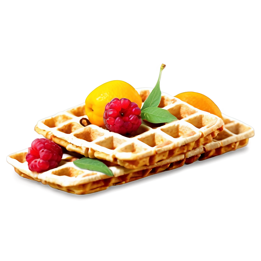 Fresh Fruit Waffle Png Ppa PNG Image