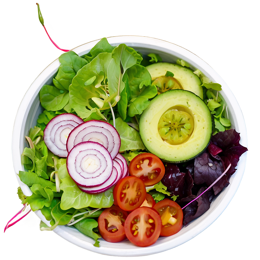 Fresh Garden Salad Png Lap PNG Image