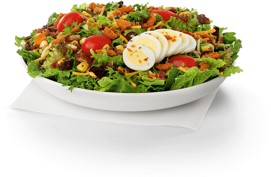 Fresh Garden Saladwith Eggsand Croutons PNG Image