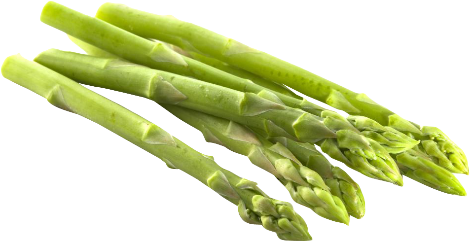 Fresh Green Asparagus Stalks PNG Image