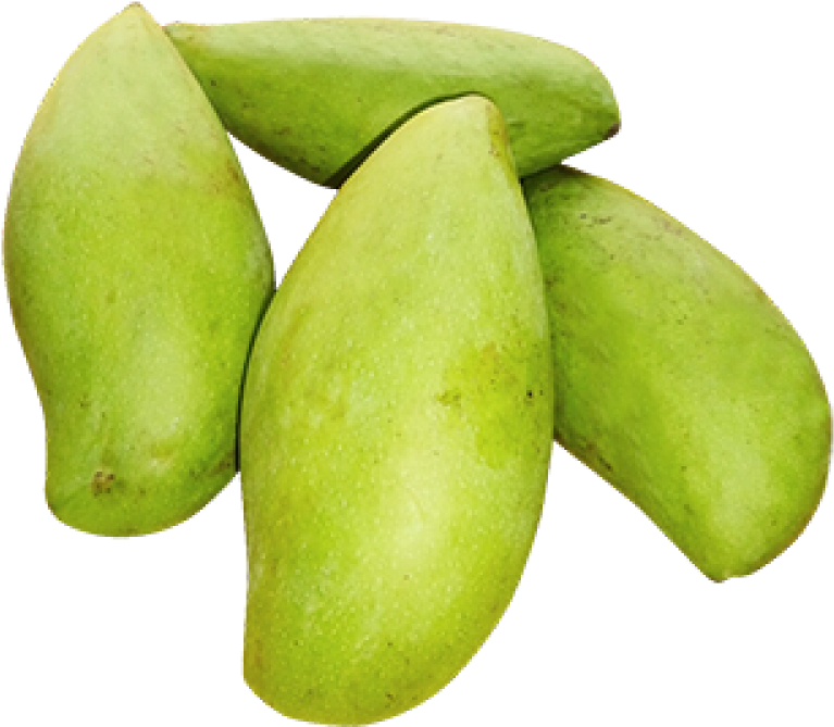 Fresh Green Mangoes Pile PNG Image