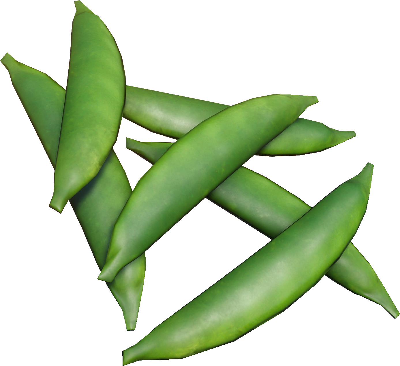 Fresh Green Pea Pods PNG Image