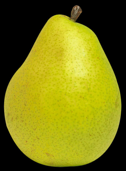 Fresh Green Pear Isolatedon Black PNG Image