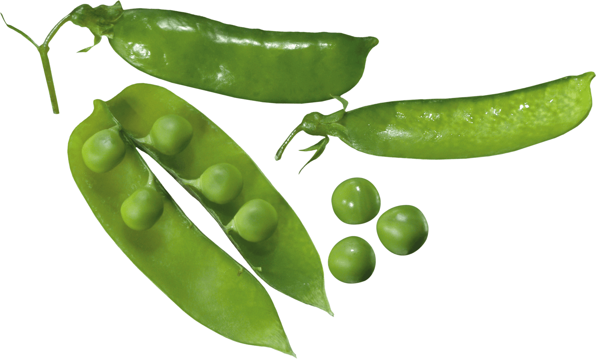 Fresh Green Peas Pods Transparent Background PNG Image