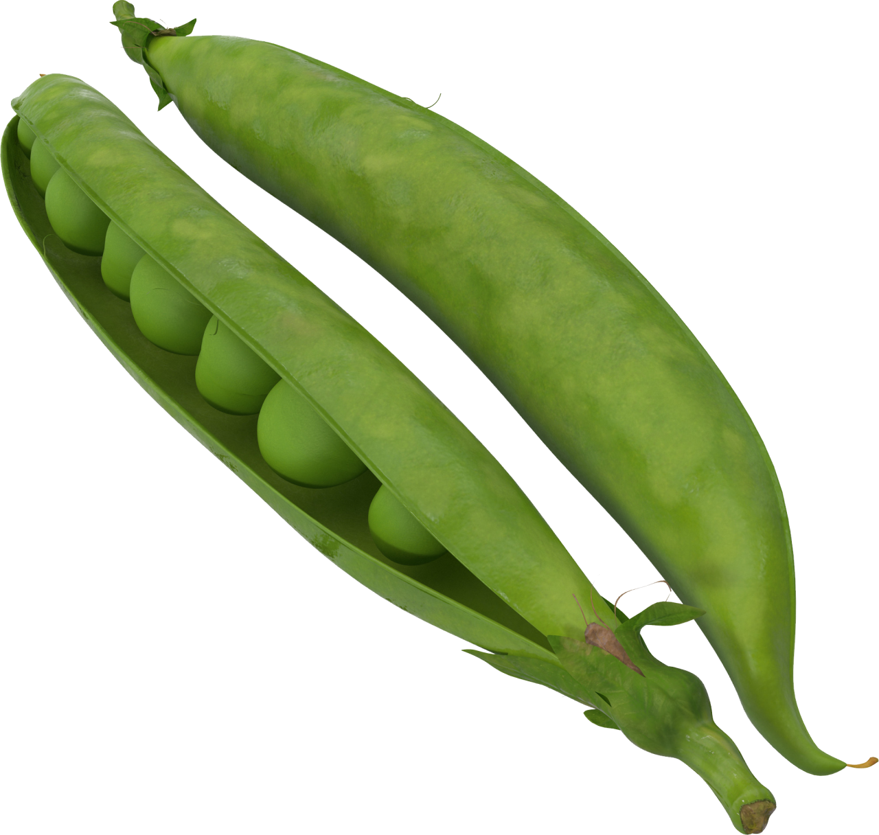 Fresh Green Peasin Pods PNG Image