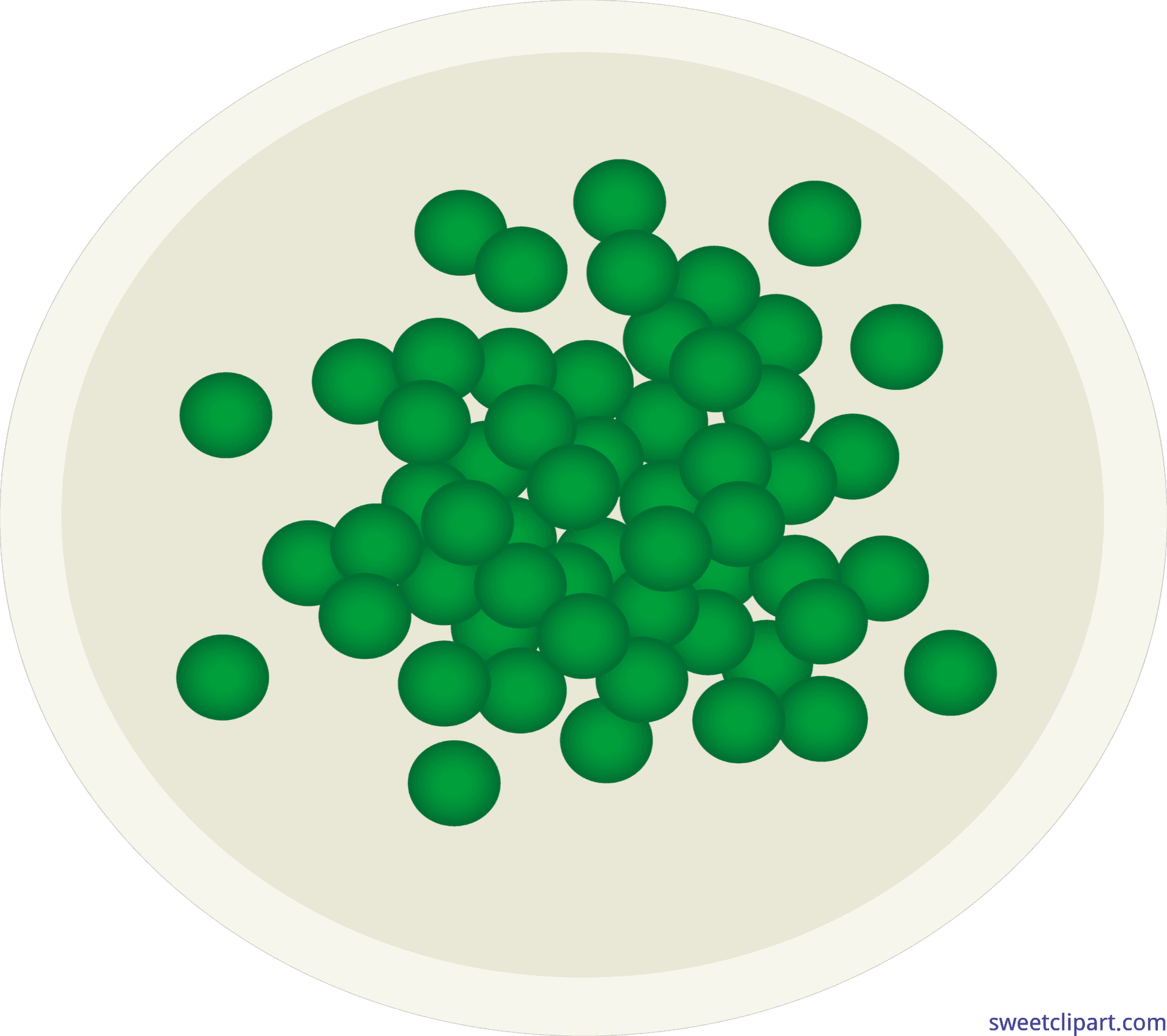 Fresh Green Peason Plate PNG Image