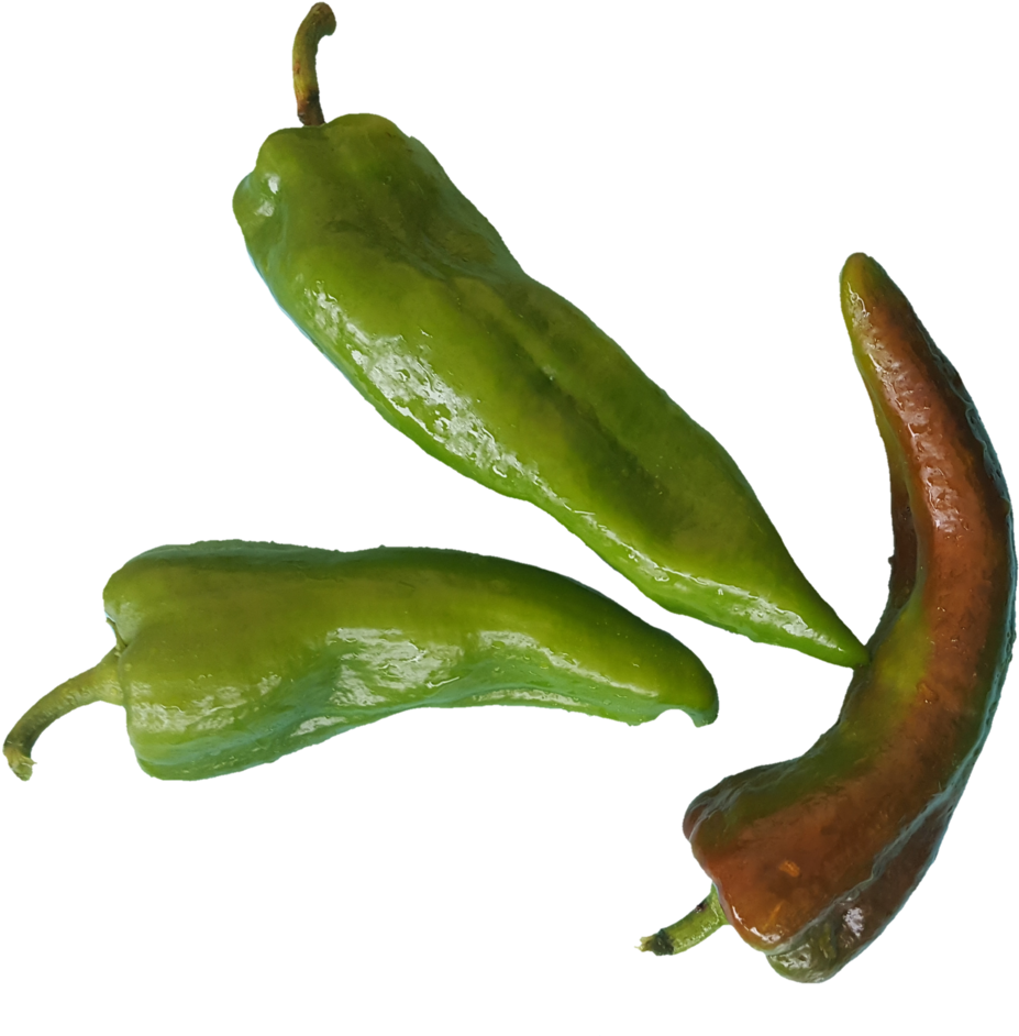 Fresh Greenand Red Chili Peppers PNG Image