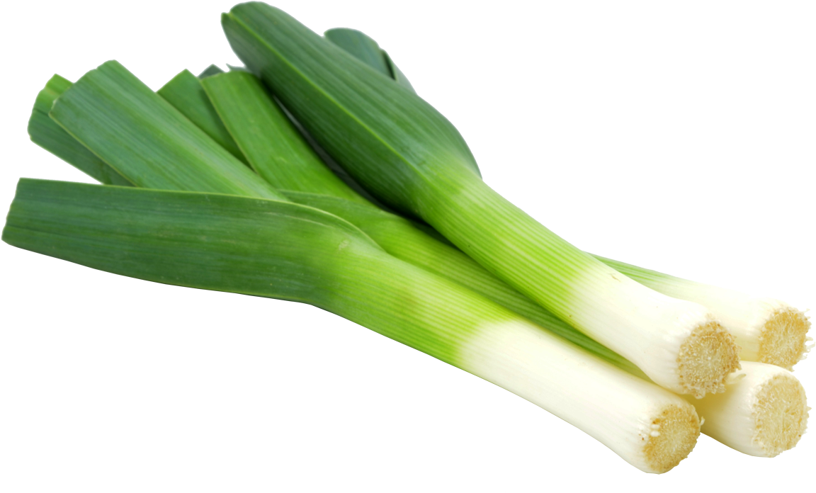 Fresh Leeks Isolatedon Background PNG Image